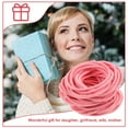 thumbnail image 6 of LOLIPPYY 100Pcs Pink Hair Tie Holder Thin Stretch Rubber Bands for Everyday Outfit Match, 6 of 8