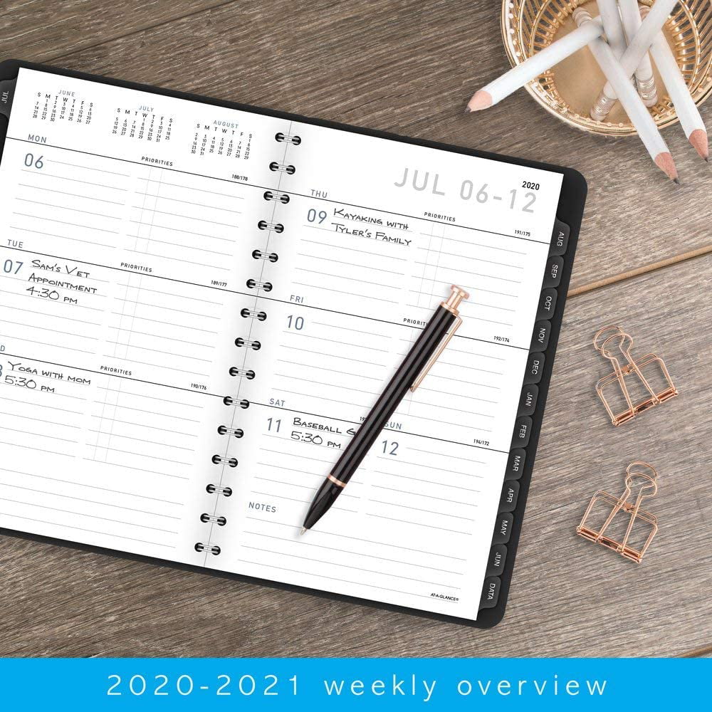 Essential 5x8 Monthly & Weekly 2020-2021 Planner 5x8 - June 2020 through July 2021 