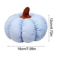 thumbnail image 3 of Plaid Pumpkin Pillows, Halloween Decorations Pumpkin Shaped Throw Pillows Soft Cute Cushion for Sofa Couch Bedroom Autumn Thanksgiving, 7.1inch, 3 of 5