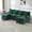 Emerald, variant on 106" Modular Sectional Sofa with Chaise, U-Shaped Cloud Couch with Charging Station, Phone Holder, Storage Ottoman & Side Pockets, Emerald