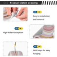 thumbnail image 3 of Coolnut Texture Pink Sink Splash Guard for Faucet 2 Packs Faucet Absorbent Mats, Funny Fluid Faucet Handle Drip Catcher Quickly Drying Mat for Kitchen Counter Bathroom, 30"x5.5" RV, 3 of 7