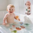 thumbnail image 4 of Juego de juguetes de baño Holady para niños de 1 a 3 años con barco y rueda hidráulica, 4 of 7