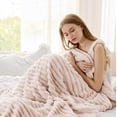 thumbnail image 3 of Fleece Throw Blanket - Fluffy Cosy Warm Fleece Blanket For Sofa And Bed, Gift, 3 of 7