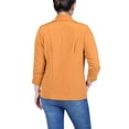 thumbnail image 3 of Petite 3/4 Sleeve Knit Ottoman Jacket, 3 of 3