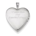 thumbnail image 2 of Sterling Silver Rhodium-Plated 20mm D/C Footprints Heart Locket (25 X 19.55) Made In Hong Kong qls379, 2 of 3