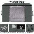 thumbnail image 4 of KAMYSEN 8 Piezas 652 l organizador de ropa Bolsas organizadoras para Ropa su&eacute;ter Bolsa de Almacenamiento de Ropa de Gran,Capacidad,Transparente y Visible Contenedores de Almacenamiento de R, 4 of 7