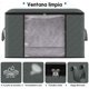 thumbnail image 4 of KAMYSEN 8 Piezas 652 l organizador de ropa Bolsas organizadoras para Ropa su&eacute;ter Bolsa de Almacenamiento de Ropa de Gran,Capacidad,Transparente y Visible Contenedores de Almacenamiento de R, 4 of 7