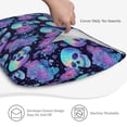 thumbnail image 4 of Pofeuu starry sky Skull flower Print Queen Pillow Cases,Pillowcases with Envelope Closure, Wrinkle, Fade and Stain Resistant Pillow Covers-20x26in（No pillow core）, 4 of 7