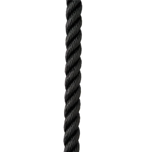 New England Ropes C6054-12-00020 0.37 in. x 20 ft. Premium Nylon 3 Strand Dock Line - Black