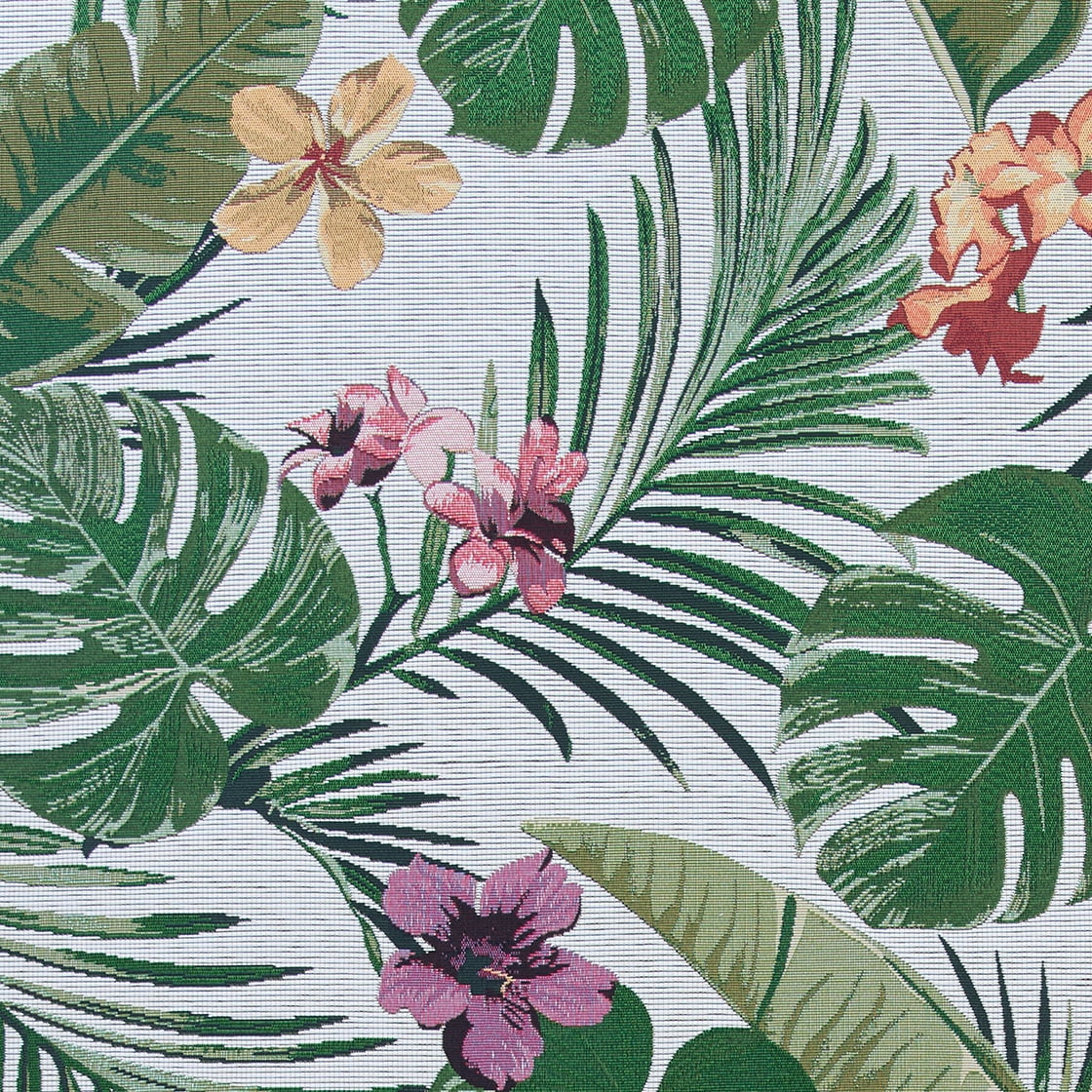 Couristan Dolce Flowering Fern Indoor / Outdoor Area Rug, Ivory-Hunter Green, 8'6" x 13'