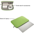 thumbnail image 2 of MOSISO Laptop Sleeve Compatible with MacBook Air/Pro Retina, 13-13.3 inch Notebook, Compatible with MacBook Pro 14 inch 2021 2022 M1 Pro/M1 Max A2442, Neoprene Bag with Small Case, Greenery 13.3-inch Greenery, 2 of 6
