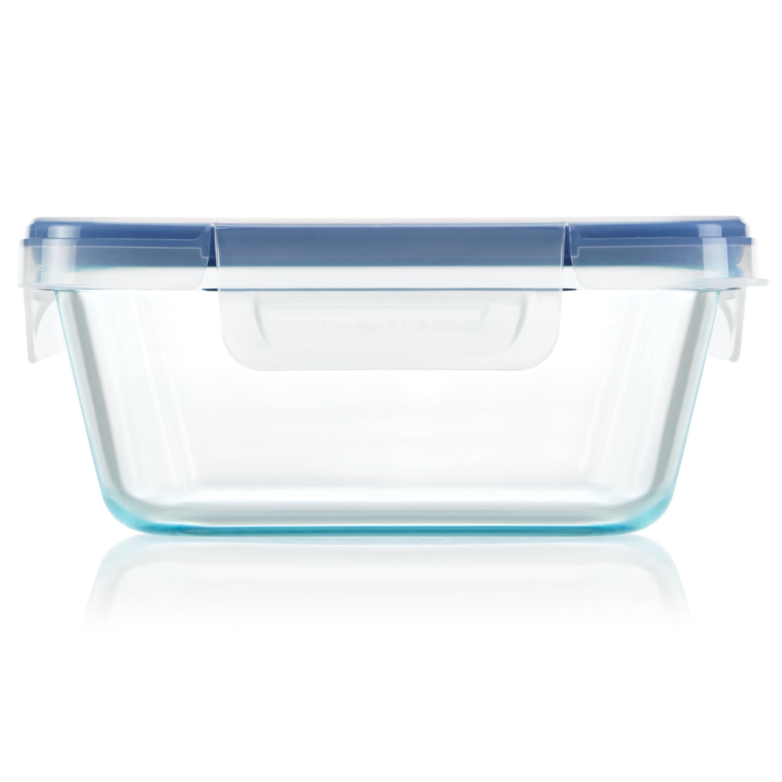 Snapware® Total Solution® Pyrex® Glass Rectangle Container with Lid -  Blue/Clear, 2 c - Harris Teeter