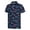 t shirts 73#Navy, variant on WAYUTE Boys Shirts Stylish Print Polo Shirt Short Sleeve Button Closure Stretchy Fit Kids Youth Apparel Outdoor Casual Summer