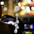 thumbnail image 5 of Ladies Car Rearview Mirror Pendant Crystal Ball Accessories (white) 1 Pieces, 5 of 5