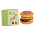 thumbnail image 4 of Juguete apilable de sándwiches, hamburguesa de madera, juguetes apilables para preescolar, educativo, 4 of 9