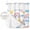 White, variant on No Hook Rainbow Sunshine Shower Curtain with Snap in Liner Set, Rainy Cute Blue Border Waterproof Fabric Bathroom Curtains with See Through Top Window, Hotel Style Modern 66 x 72 Inch