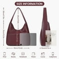 thumbnail image 6 of LinYooLi Faux Leather Tote Bag Women Shoulder Bag College Tote Leather Hobo Handbag Work Tote Bag Purse, 6 of 6