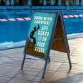 thumbnail image 3 of Swim At Your Own Risk Pool Sign Vintage for Swimming Pool Beach Decor Safety, 3 of 7
