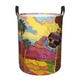 thumbnail image 2 of Goofa Beautiful African Woman Printed Circular Hamper,Laundry Basket with Handles,Storage Baskets Foldable,Large Capacity Laundry Hamper-, 2 of 8