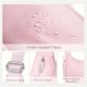 thumbnail image 5 of Bolso de hombro Babysun Mini para mujer, nailon, forma de media luna, 4 litros, rosa, 5 of 7