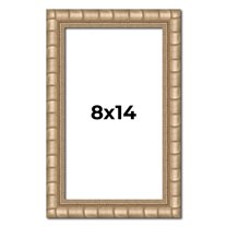 8x14 Frame Silver Real Wood Picture Frame Width 1.5 inches | Interior Frame Depth 0.5 inches |