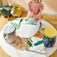 thumbnail image 3 of Langgg Tabouret de Rangement Multifonction pour Jouets Bacs de Rangement pour Jouets pour Salon Ménage Rond Vert, 3 of 8