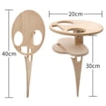 thumbnail image 3 of Mini estante de picnic BLESIY portabotellas plegable color madera, 3 of 8