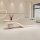 thumbnail image 2 of Office Modern Front Reception Desks Checkout Retail Store Cashier Counter Salon Clothing Rezeption Desk Beauty Bar Furniture My Lux Decor Round, 2 of 7
