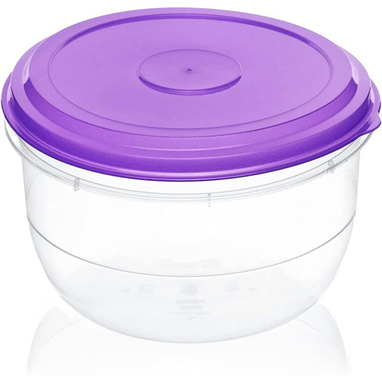  DecorRack Extra Large Food Storage Container with Lid, 7 Liter  capacity, Shatterproof, Reusable Mixing Bowl, Dry Food Container, Snack  Bowl, Store Leftovers, Ice Cream Bowl in Random Colors (1 Bowl): Home