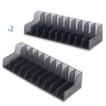 thumbnail image 2 of Sylvamorning Game Card Holder with 10 Independent Slot Capacity Black Storage, 2 of 6