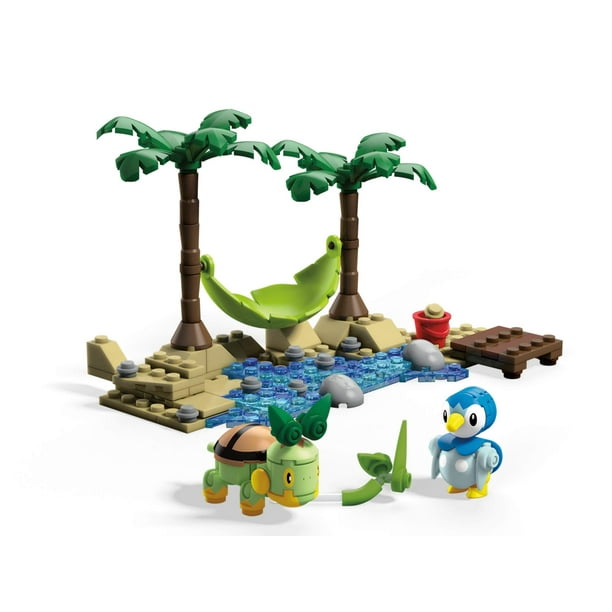 Juguete de construcción Mega Construx Pokémon Piplup Vs. Turtwig