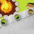 thumbnail image 4 of Manfei Jungle Adventure Child Blackout Curtains Set of 2 (52x84 Each), Happy Camping Window Curtains, Rustic Farmhouse Curtains and Drapes, Window Curtains Room Decor, 4 of 6