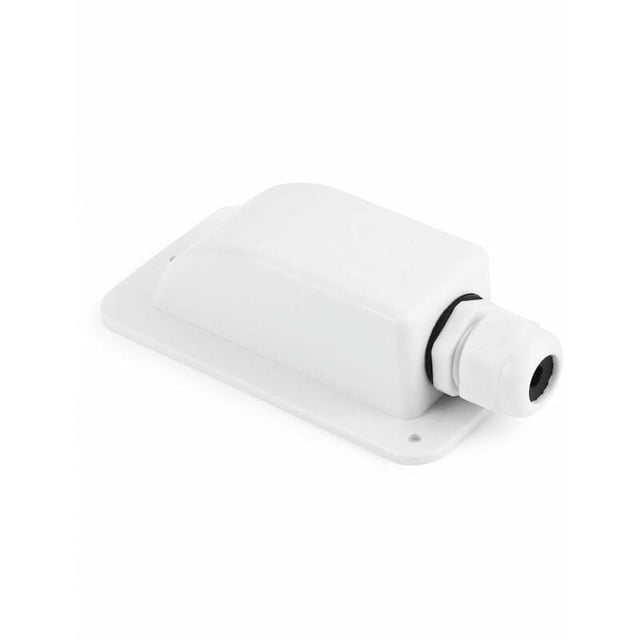 Pasacables para Techo IP68 Prensaestopas para Cables Solares Impermeables Caja de Entrada de Cables de 1 Vía Resistente a la Intemperie, Prensaestopas ABS para Caravanas y Barcos, Blanco, 1 Pieza