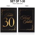 thumbnail image 3 of Table Number Place Card Holder - with Table Numbers Holders x Double Sided Gold Printed Design Photo Picture Holders for Centerpieces Wedding Party Birthday (Gold), 3 of 7