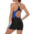 thumbnail image 4 of Charmo Women Athletic One Piece Boyleg Racerback Swimming Suits Bathing Suit, 4 of 6