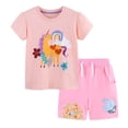 thumbnail image 6 of NIEWTR Toddler Baby Girl Clothes 12 18 24 Month 2T 3T Summer Outfit Strawberry Cowgirl Boots Graphic T-shirts Shorts Set(Pink,2-3 Years), 6 of 9