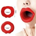 thumbnail image 5 of Gazechimp 3xSilicone Face Lift Lip Trainer Tightener Muscle Oral Exerciser Red 3 Pcs, 5 of 8