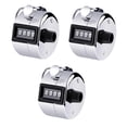 thumbnail image 2 of Metal Hand Tally Counter 4-Digit Tally Counters Mechanical Palm Counter Clicker Counter Handheld Pitch Click Counter Number Count for Row, People, Golf, Lap & Knitting, 2 of 9