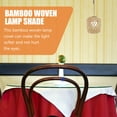 thumbnail image 6 of Bamboo Woven Lamp Shade Rustic Style Hanging Lamp Shades Pendant Lamp Cover, 6 of 7