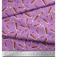 thumbnail image 3 of Soimoi Georgette Viscose Tissu Star & Chaussures Mode Tissu Imprimé 1 Yard 42 Inch Wide, 3 of 3