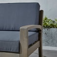 thumbnail image 5 of Sally Outdoor Acacia Wood 4-Seater Sectional Sofa Set with Coffee Table and Cushions, 5 of 10