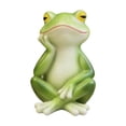 thumbnail image 2 of Deeceymbur Stretching Frog Resin Garden Statue Outdoor Decor Patio Yard Pond Whimsical Cute Sculpture Hand-Painted Weather Resistant Ornament Garden Indoor, 2 of 5