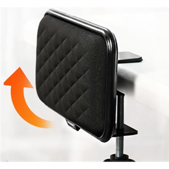 WEIFEI-Ergonomic Armrest Mouse Tray Under Desk Arm Support Mouse Pad Attachment Mousepad Arm Rest Mouse Platform Clamp On Office Desktop Gaming Elbow Wrist Rest Desk Mounted Elbow Support