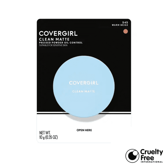2 Pack - CoverGirl Clean Oil Control Compact Pressed Powder, Warm Beige [545], 0.35 oz