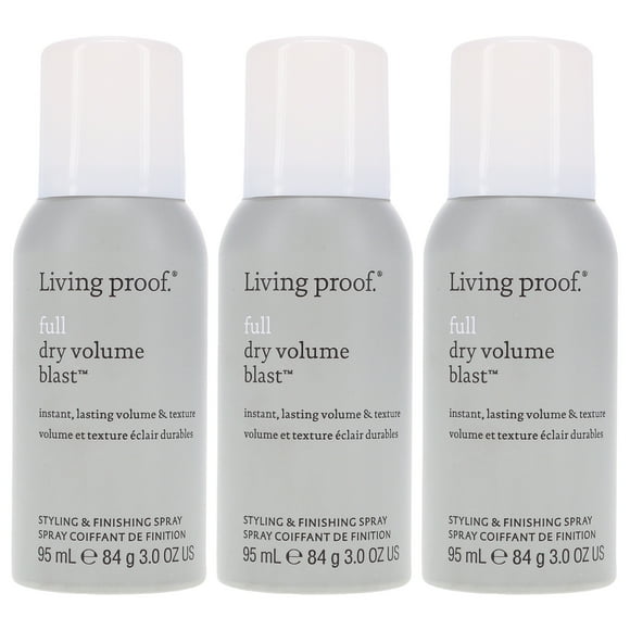 Prueba de vida Living Proof Volumen de Secado Completo 3 oz 3 pack