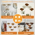 thumbnail image 7 of 5 Pieces Cowboy Hat Rack for Wall, Western Cowboy Hat Holder Hanger Wall Mounted with Wooden Board, DIY Hanging Hat Organizer for Western, Beach, Fedora, Sun Hats, 7 of 7