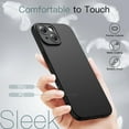 thumbnail image 5 of JETech Slim Case for iPhone 15 6.1-Inch with Camera Lens Full Cover Protection, Ultra-Thin Lightweight Matte Finish Minimalist Protective Phone Cover (Black), 5 of 6