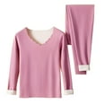 thumbnail image 3 of Sakmal Thermal Underwear Set Women Plus Size Long Johns Sleepwear Purple Warm Ladies Base Layer Sizes M-3XL, 3 of 4