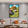 thumbnail image 2 of Kit Punto Cruz Con Cabaña Paisaje Hilo Algodón Bordado 14CT 45x60cm, 2 of 9