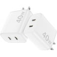 thumbnail image 1 of USB C Charger Block,Cabepow [2Pack] 36W Dual Port Type C Charging Blocks,USB C Wall Plug Adapter Cube Replacement for iPhone 15/15 Plus/15 Pro/15 Pro Max, 14/13/12 Series,Galaxy,Pixel 4/3,iPad Pro-9, 1 of 1